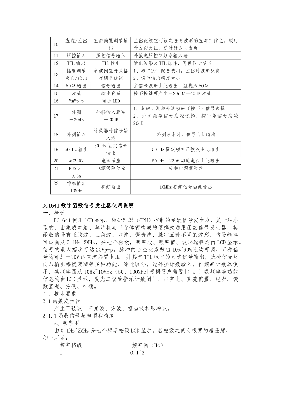 函数发生器说明_第2页