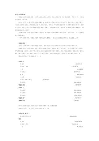 分析财务报表