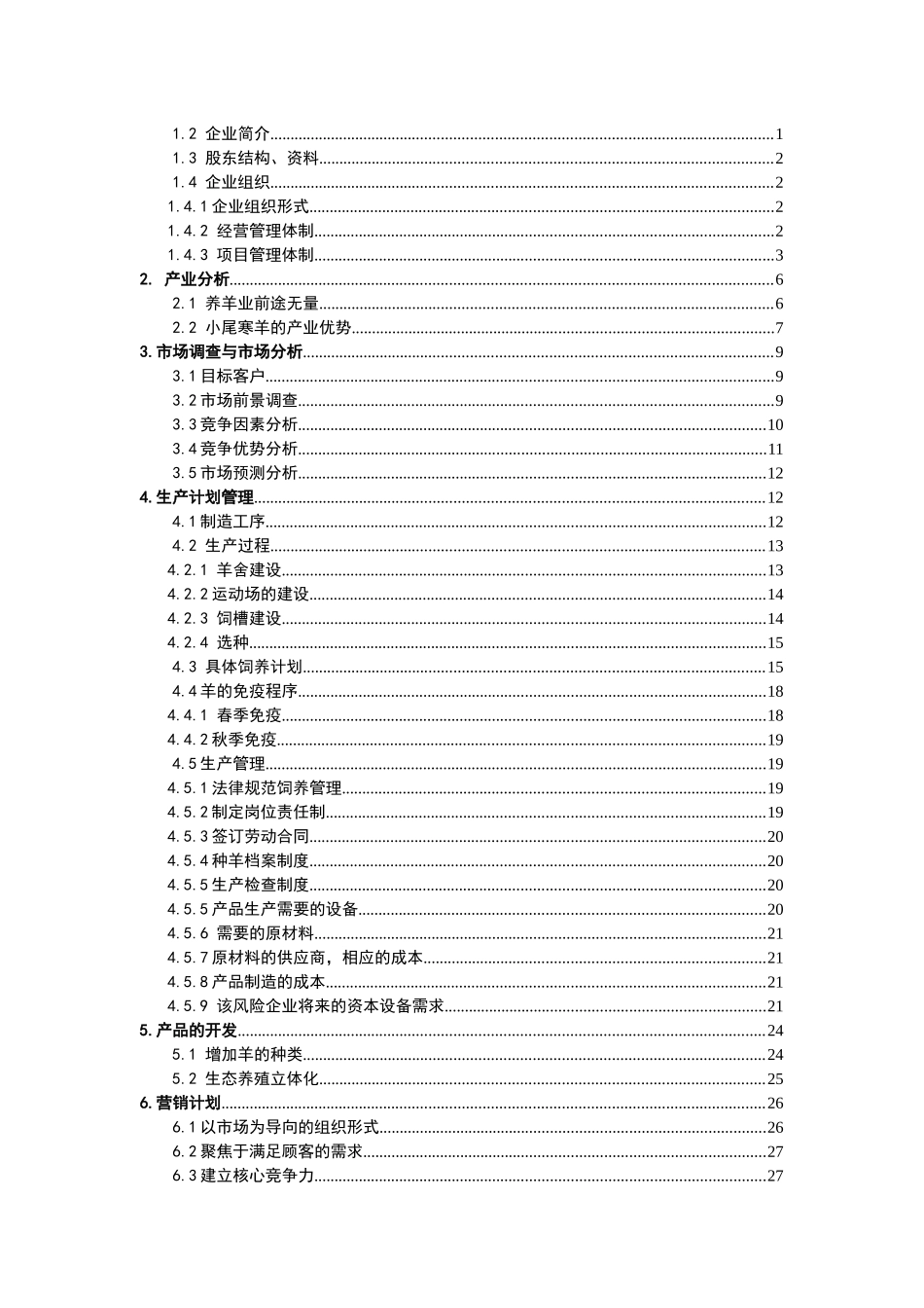 创业计划书优秀模版_第2页