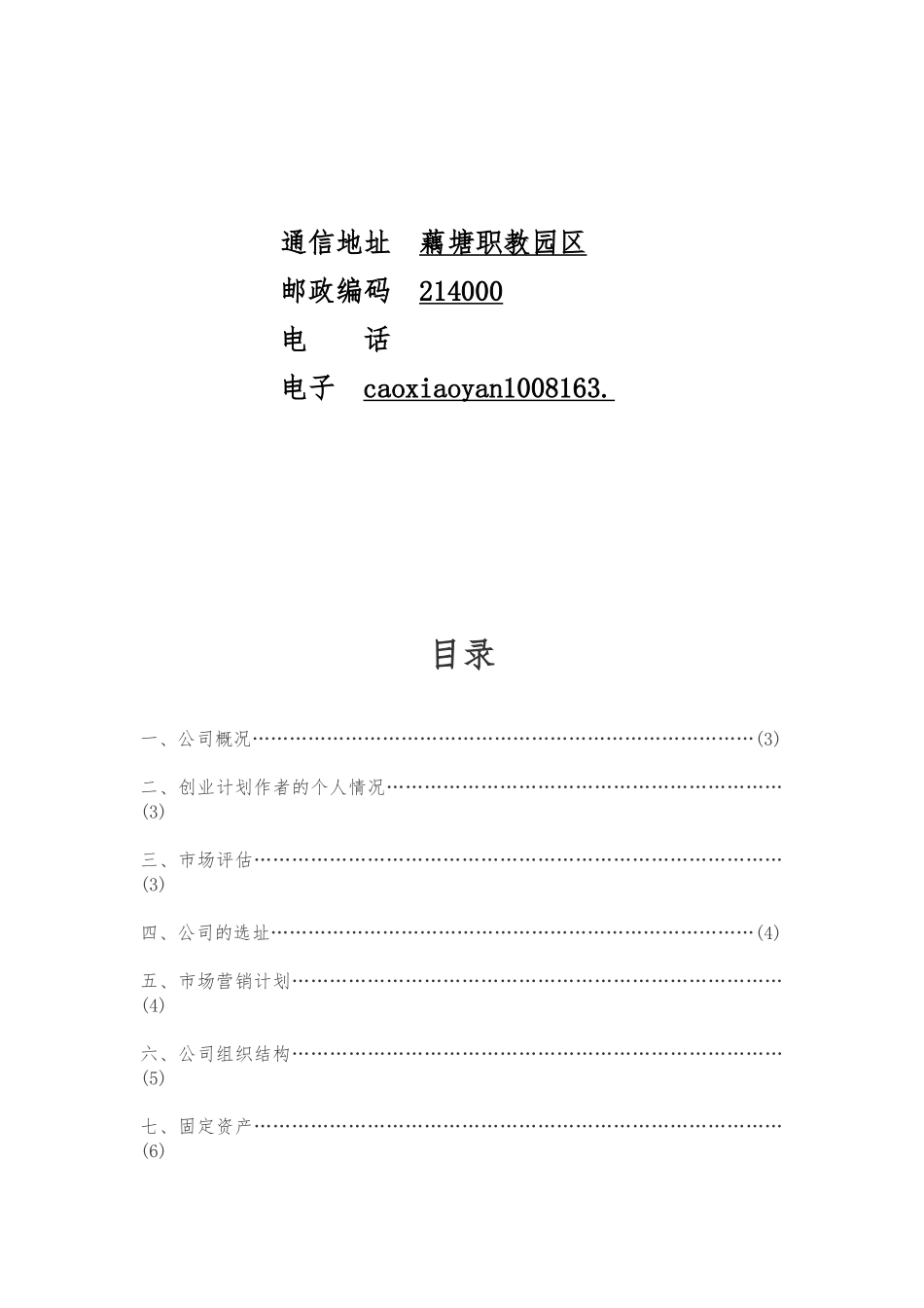 创意公司的创业项目计划书_第2页