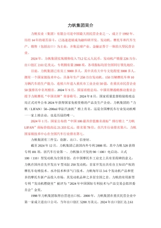 力帆集团简介