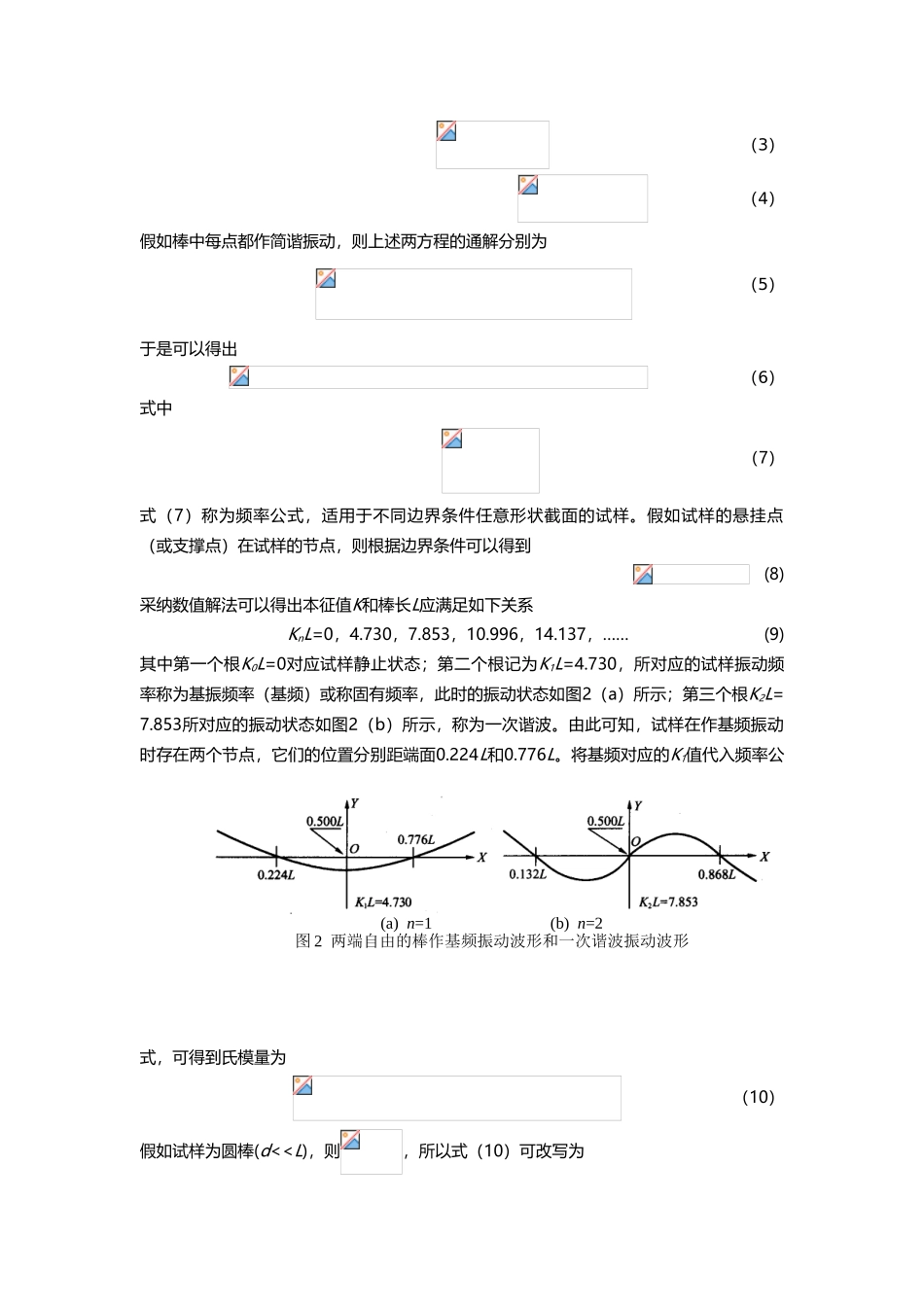 动态法测杨氏模量实验报告_第2页