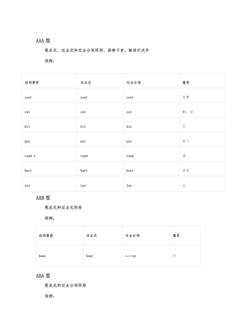 动词不规则过去式_第1页