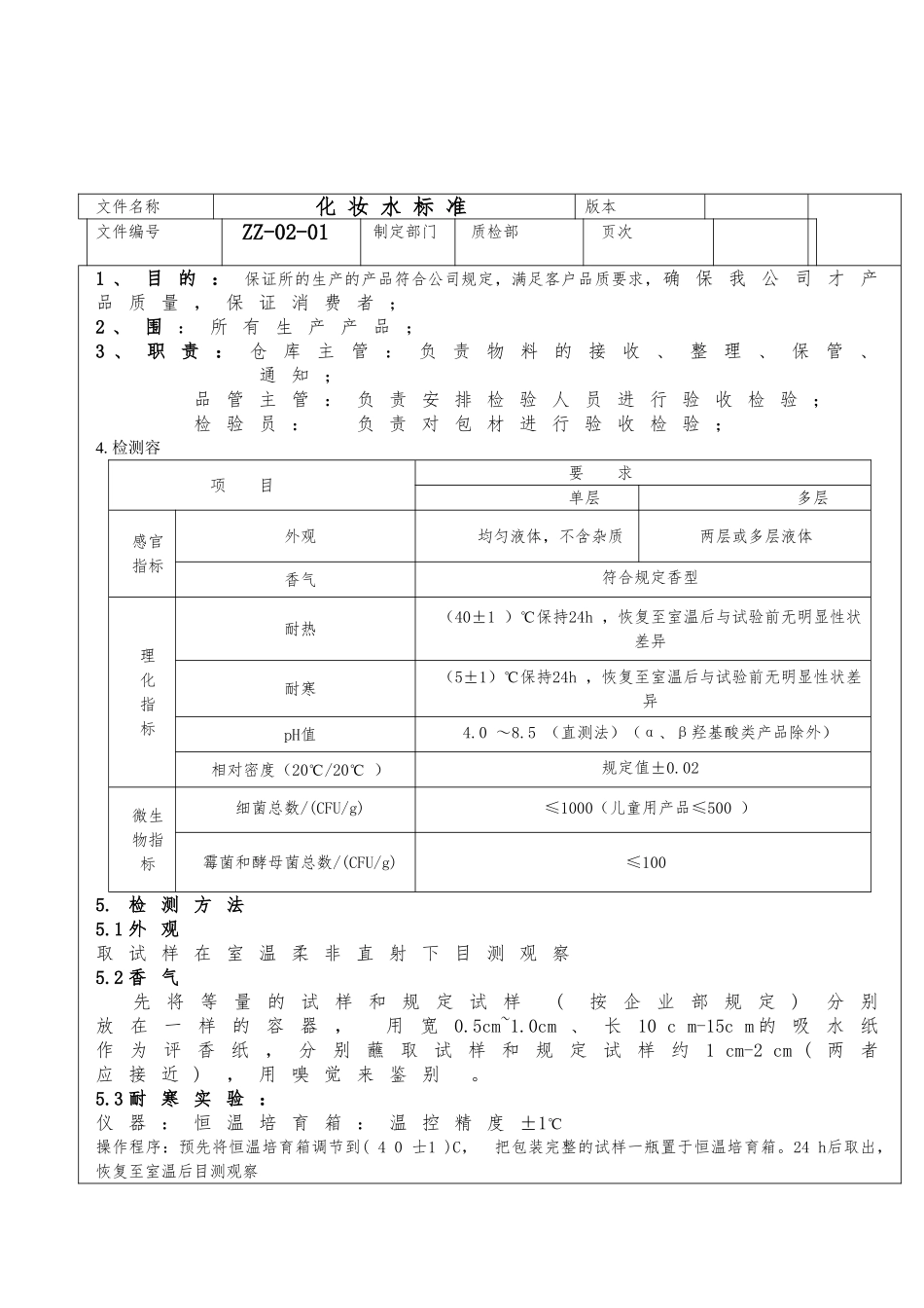 化妆品生产产品检测标准_第3页