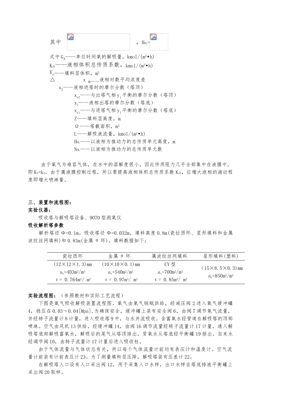 化工原理氧解吸实验报告_第3页