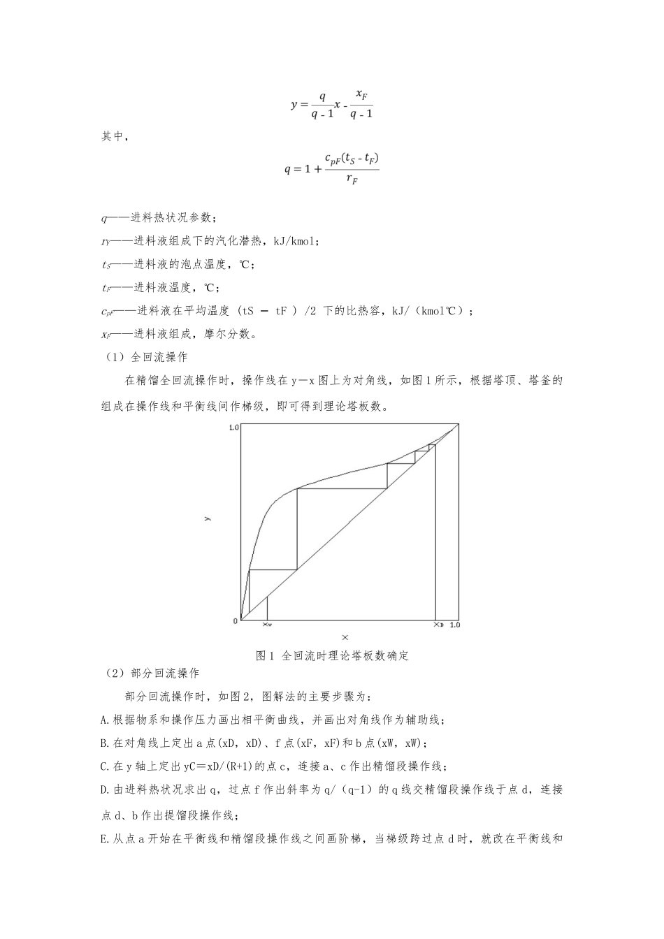 化工原理筛板塔精馏实验报告_第2页