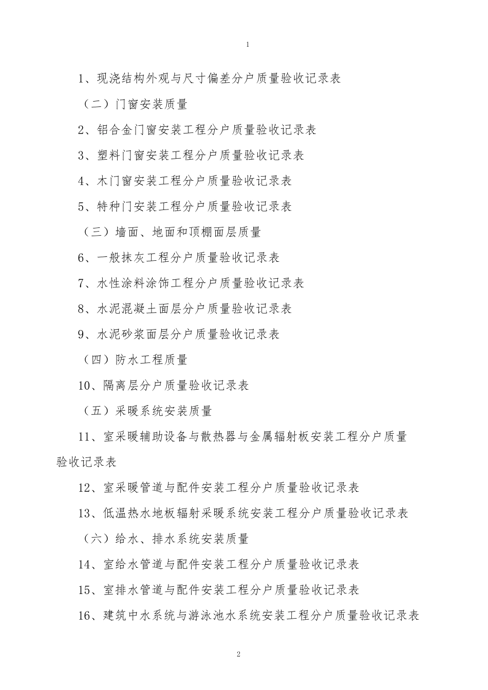 北京市住宅工程质量分户验收规定与验收_第2页