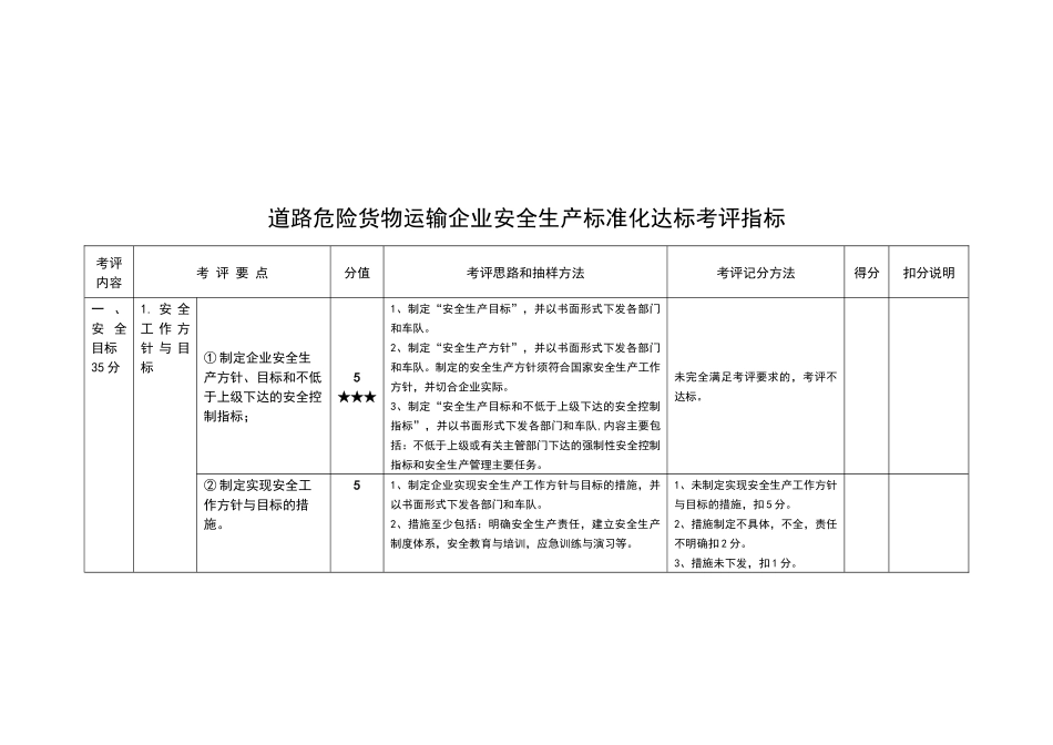 北京市道路危险货物运输企业安全生产标准化达标考评指_第3页