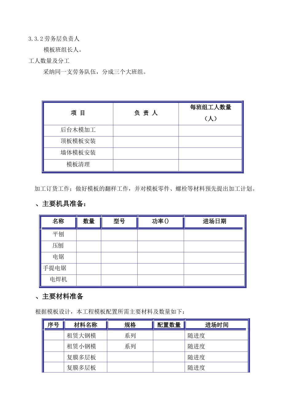 北京某全现浇剪力墙结构工程模板施工组织设计方案_第3页