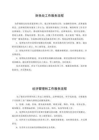 医院财务工作服务流程doc150页)