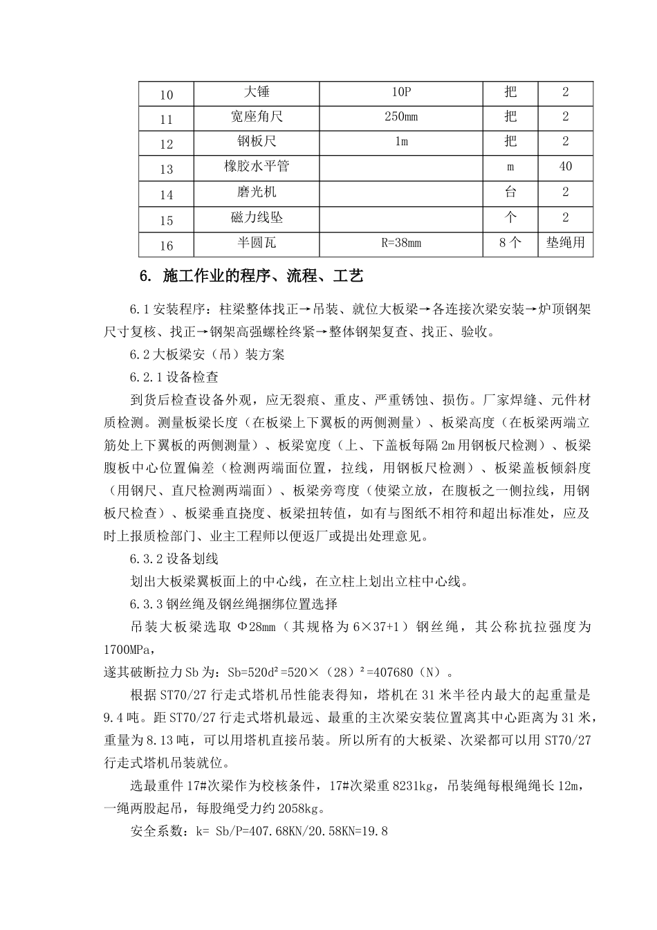 华锦顶板梁施工作业指导书_第3页