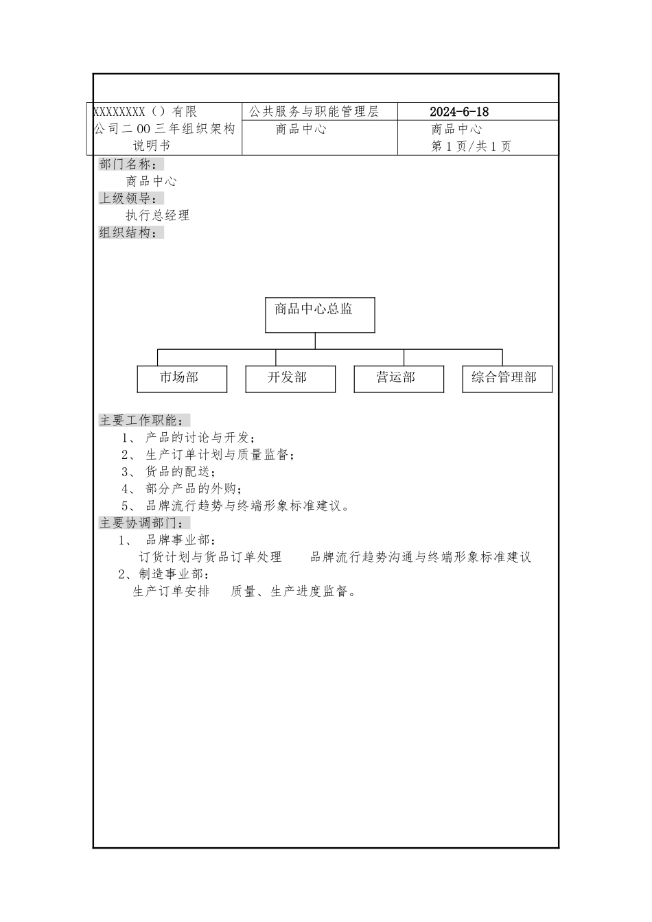 南京某公司组织架构说明书_第3页