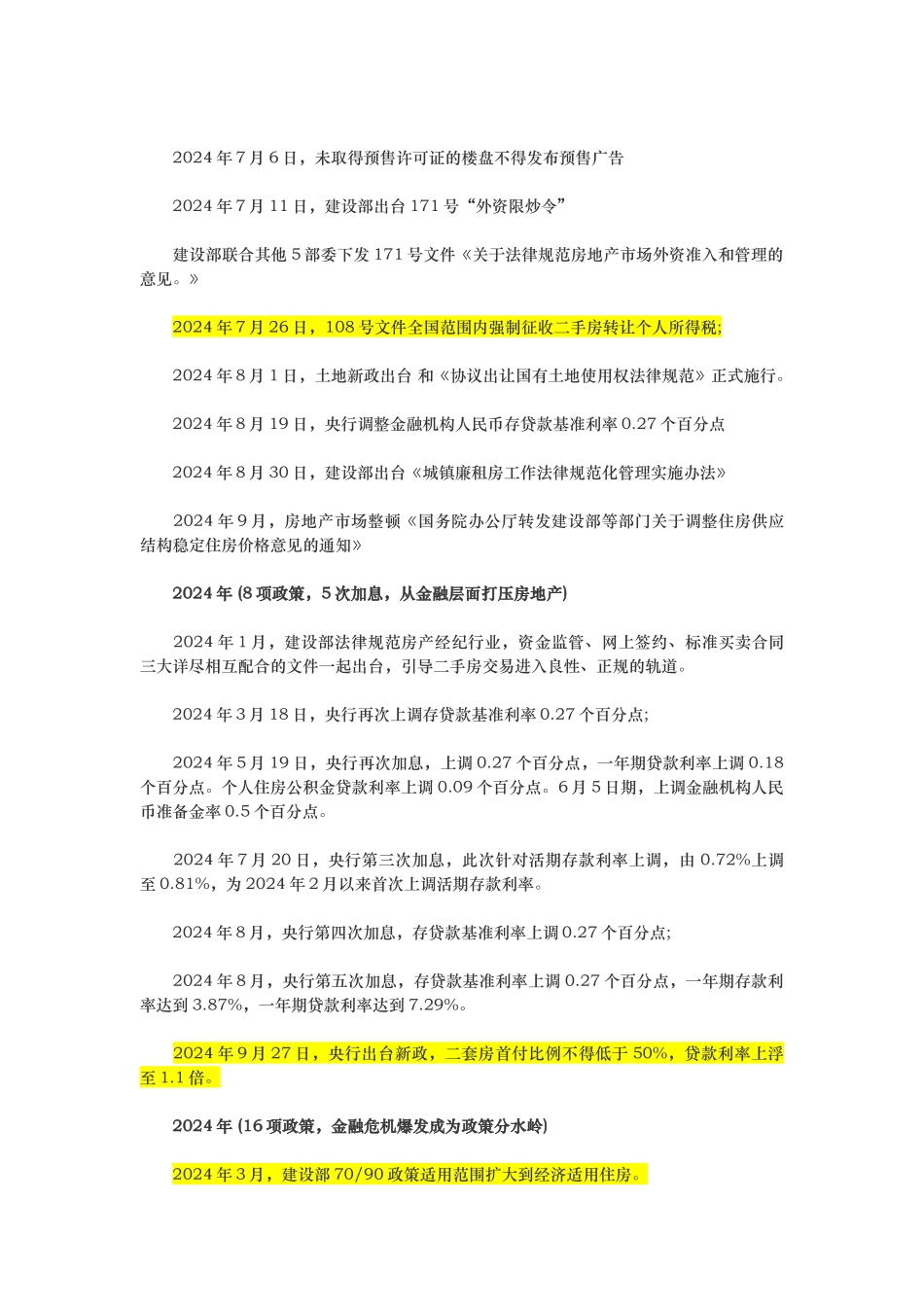历年房地产调控政策_第3页