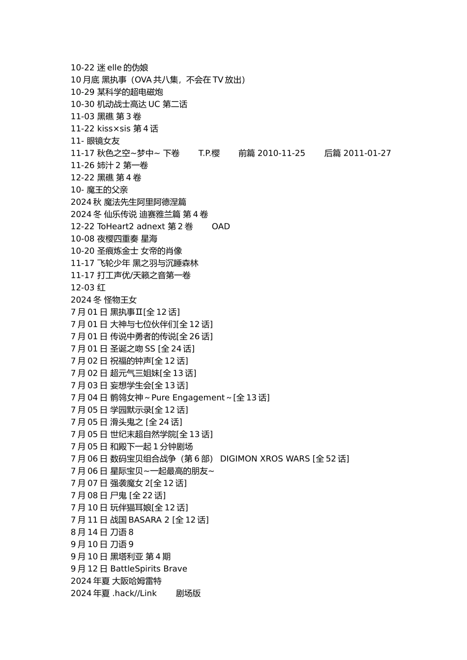 历年新番动画列表_第3页
