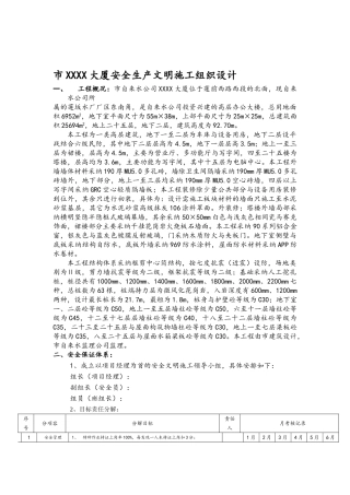 厦门xx大厦安全文明工程施工设计方案