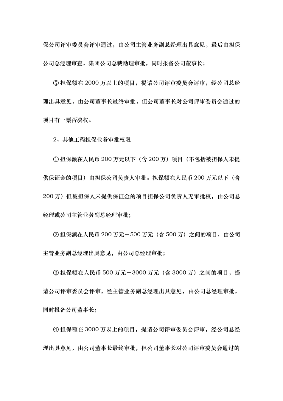 厦门某担保公司授权审批流程的指南_第3页