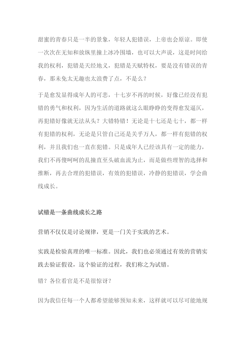 叶茂中16个营销关键词之十一试错_第2页