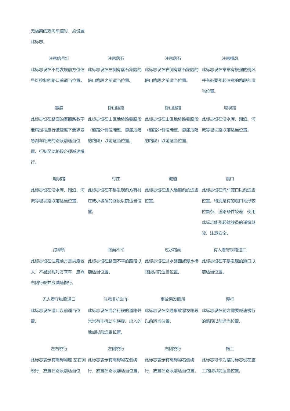 各种交通标志图片超级大全_第2页