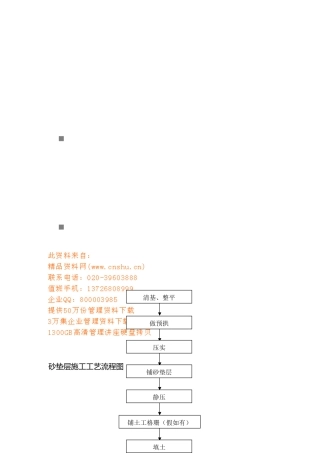 各类施工工艺流程图的介绍