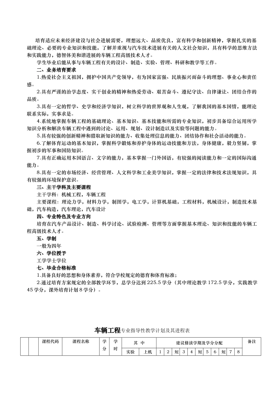 吉林大学汽车学院培养计划_第2页