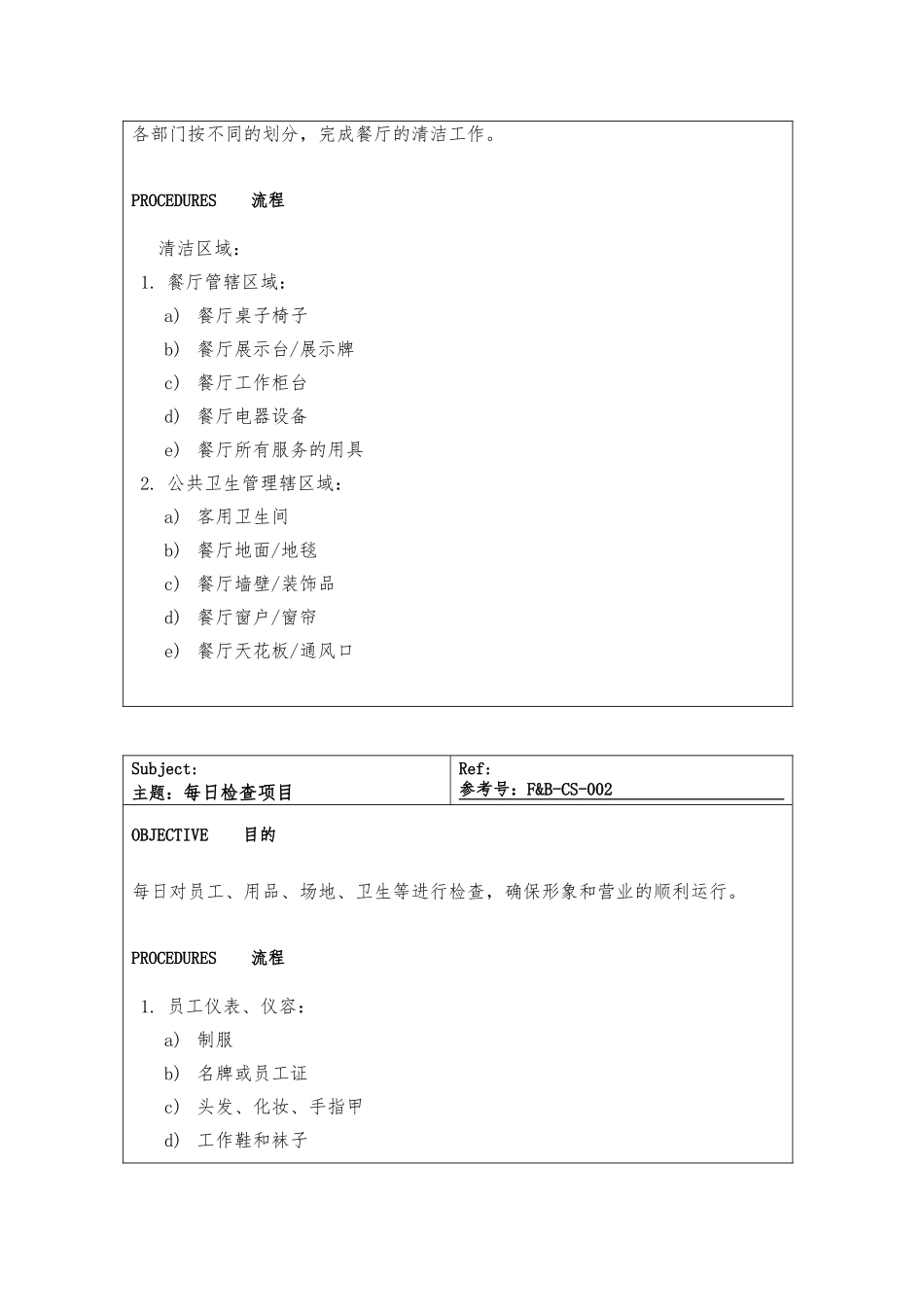 咖啡厅标准工作程序概述_第3页