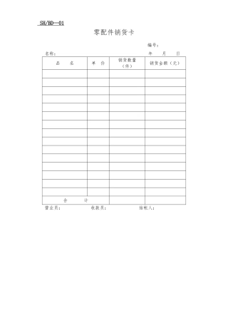 售后服务管理表格汇总