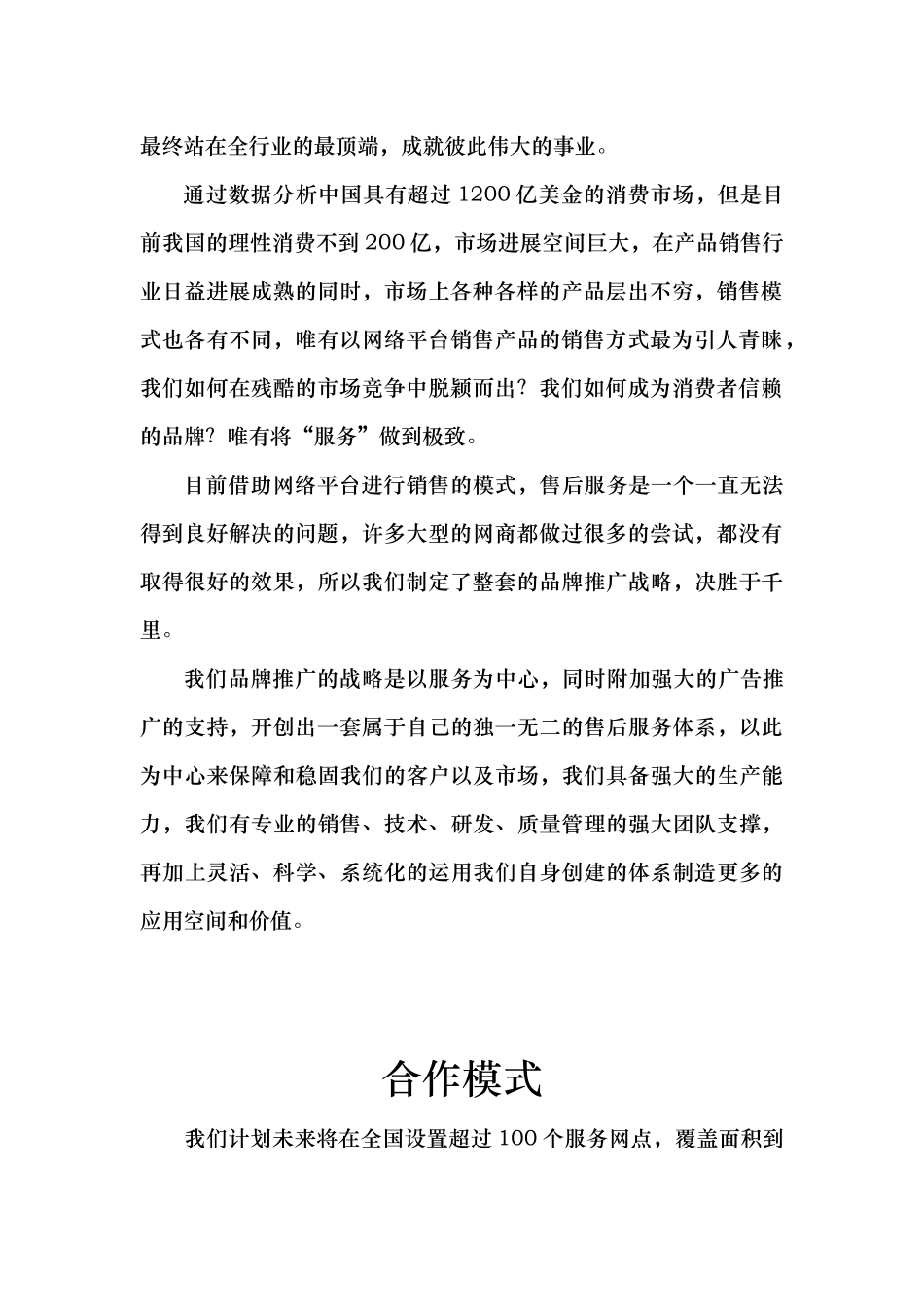 商务合作实施计划书_第2页