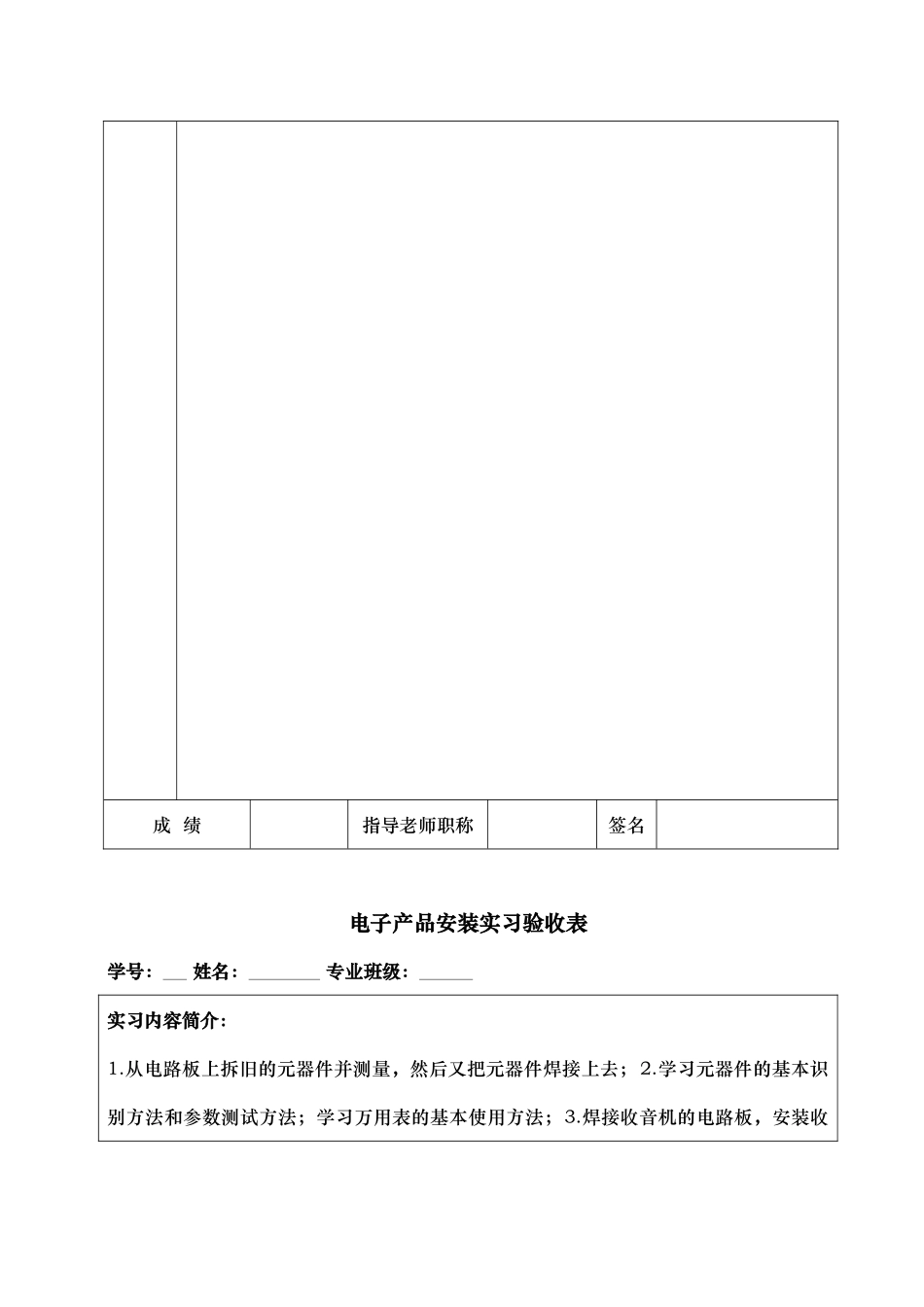 商学院电子产品安装实习报告范本_第3页