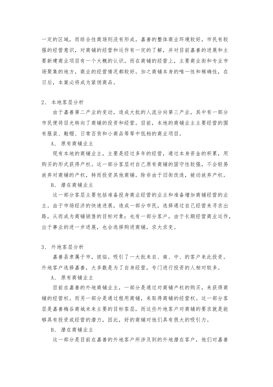 嘉善梅谷商城项目策划书_第2页