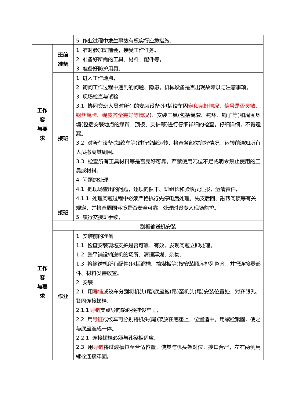 回采工作面设备安装回撤工工作标准概述_第3页