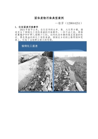 固体废物污染典型案例
