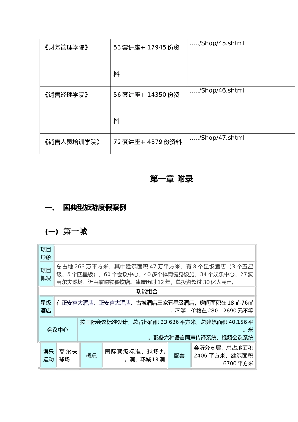 国内与国际典型旅游度假案例_第3页