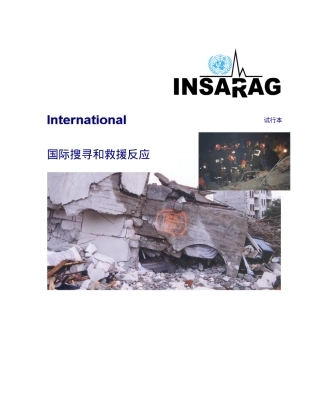 国际搜寻和救援反应的指南