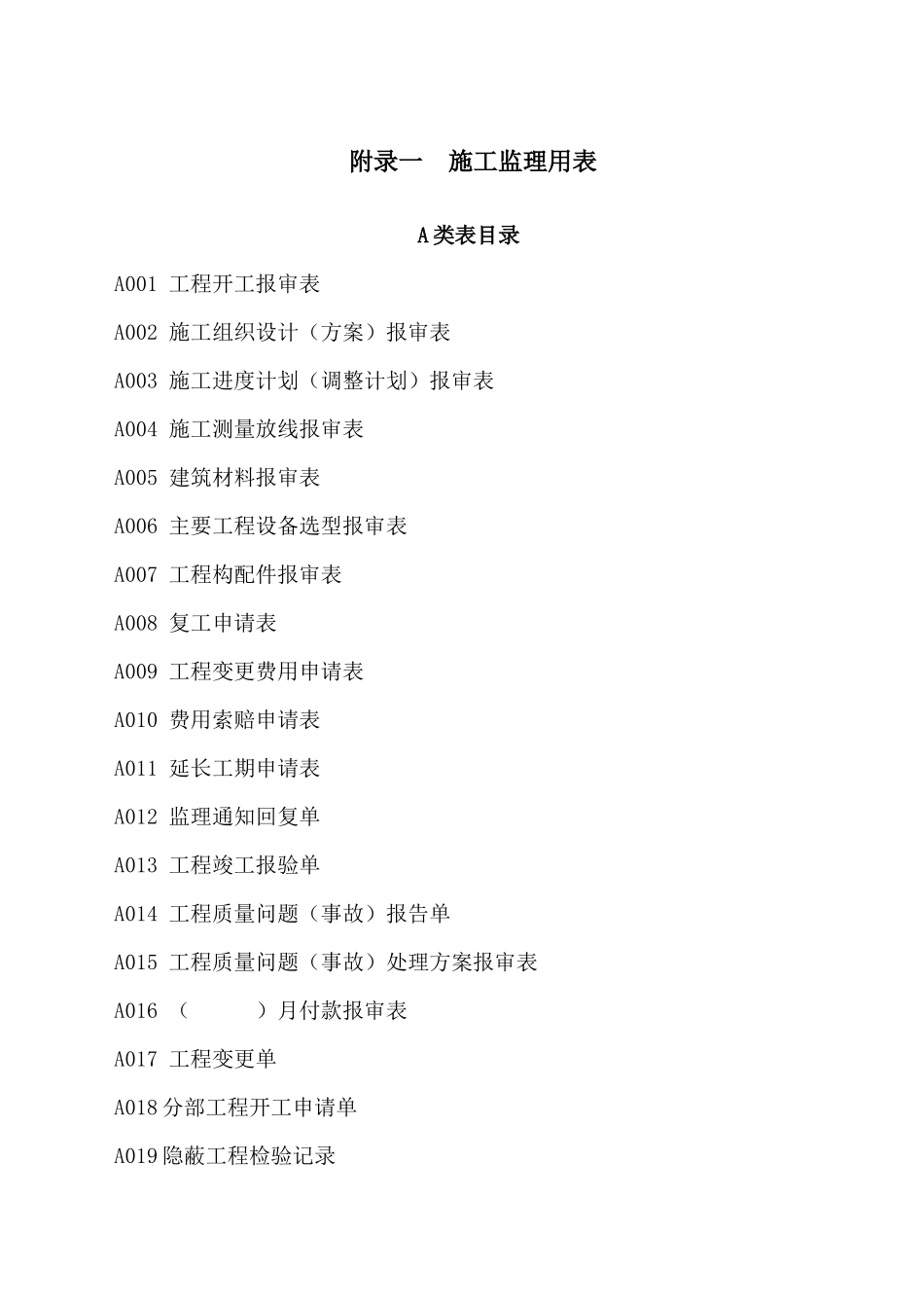 土地整理项目规范表格_第1页