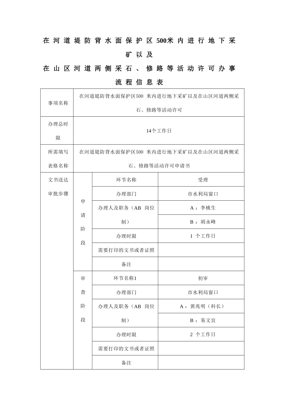 在河道堤防背水面保护区500米内进行地下采矿以及_第1页