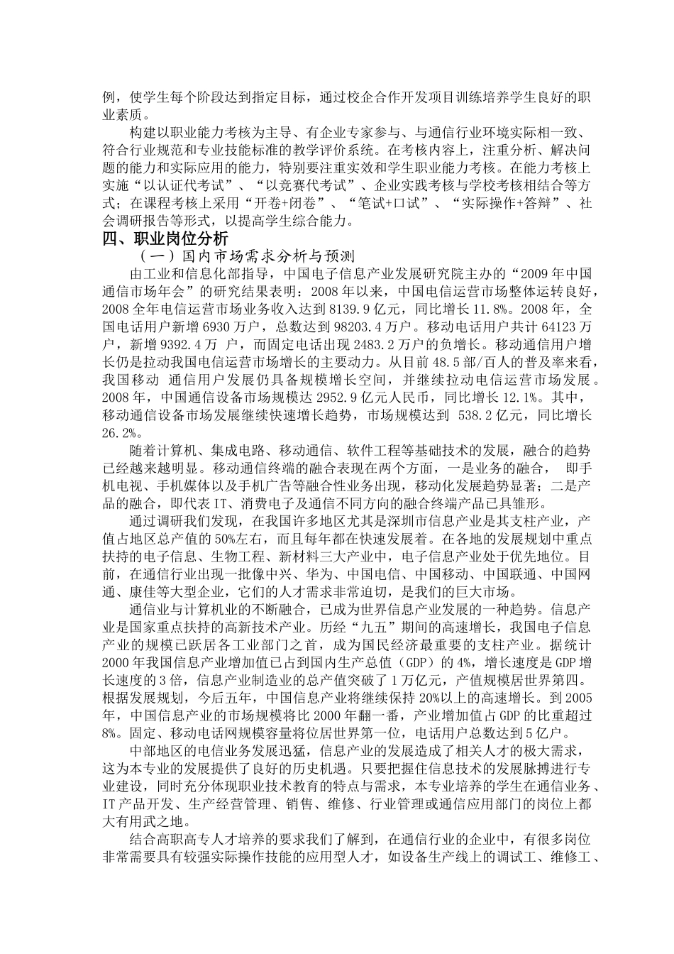 通信技术专业培养方案_第2页