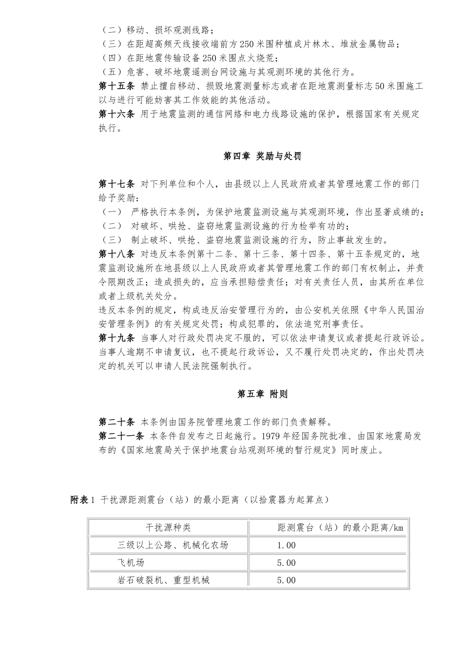 地震监测设施和地震观测环境保护条例_第3页