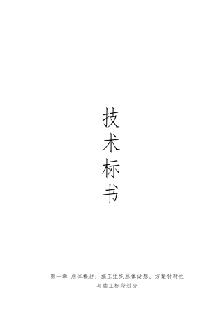 城市污水管网改造工程施工设计方案