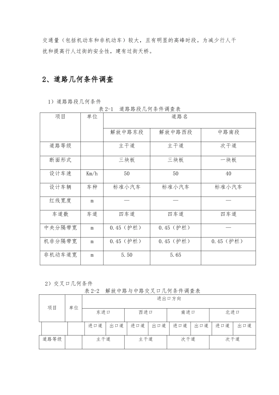 城市道路交叉路口优化设计交通设计说明_第3页