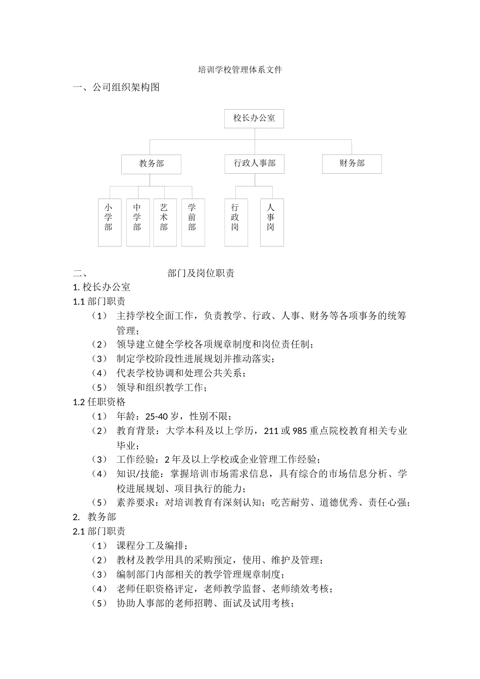 培训学校管理体系文件_第1页