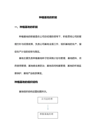 基地质量安全管理制度