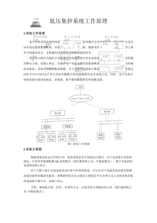 低压集抄系统工作原理