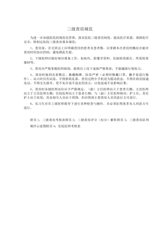 三级查房规范