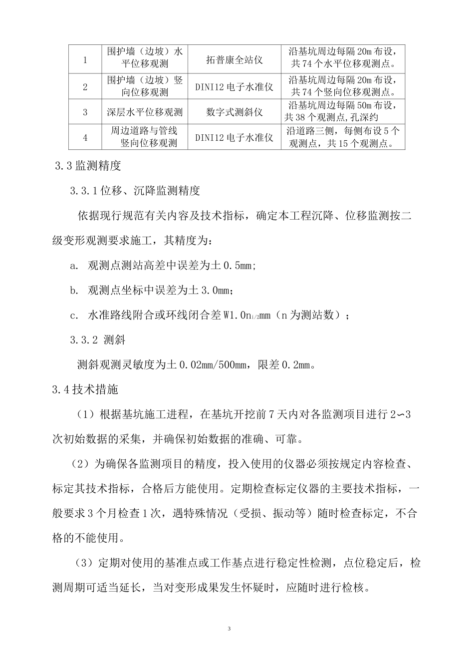 基坑监测技术方案_第3页