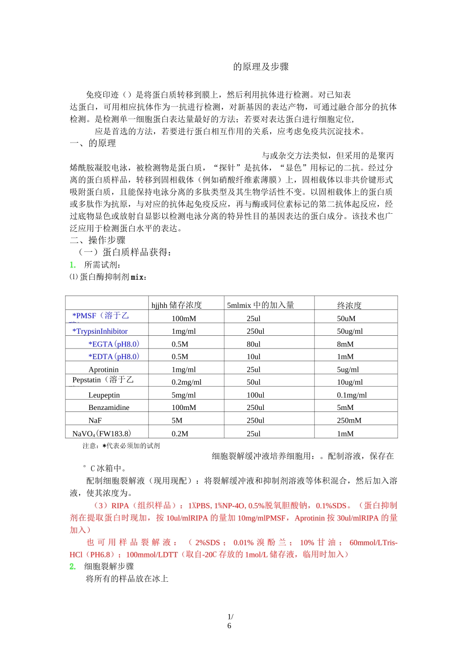 Western-Blot的步骤_第1页