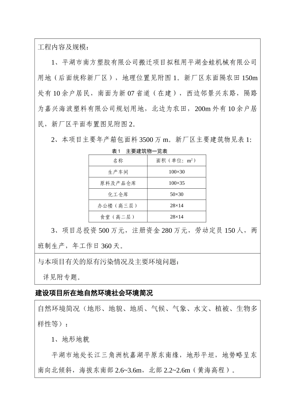 塑胶项目报告表_第3页