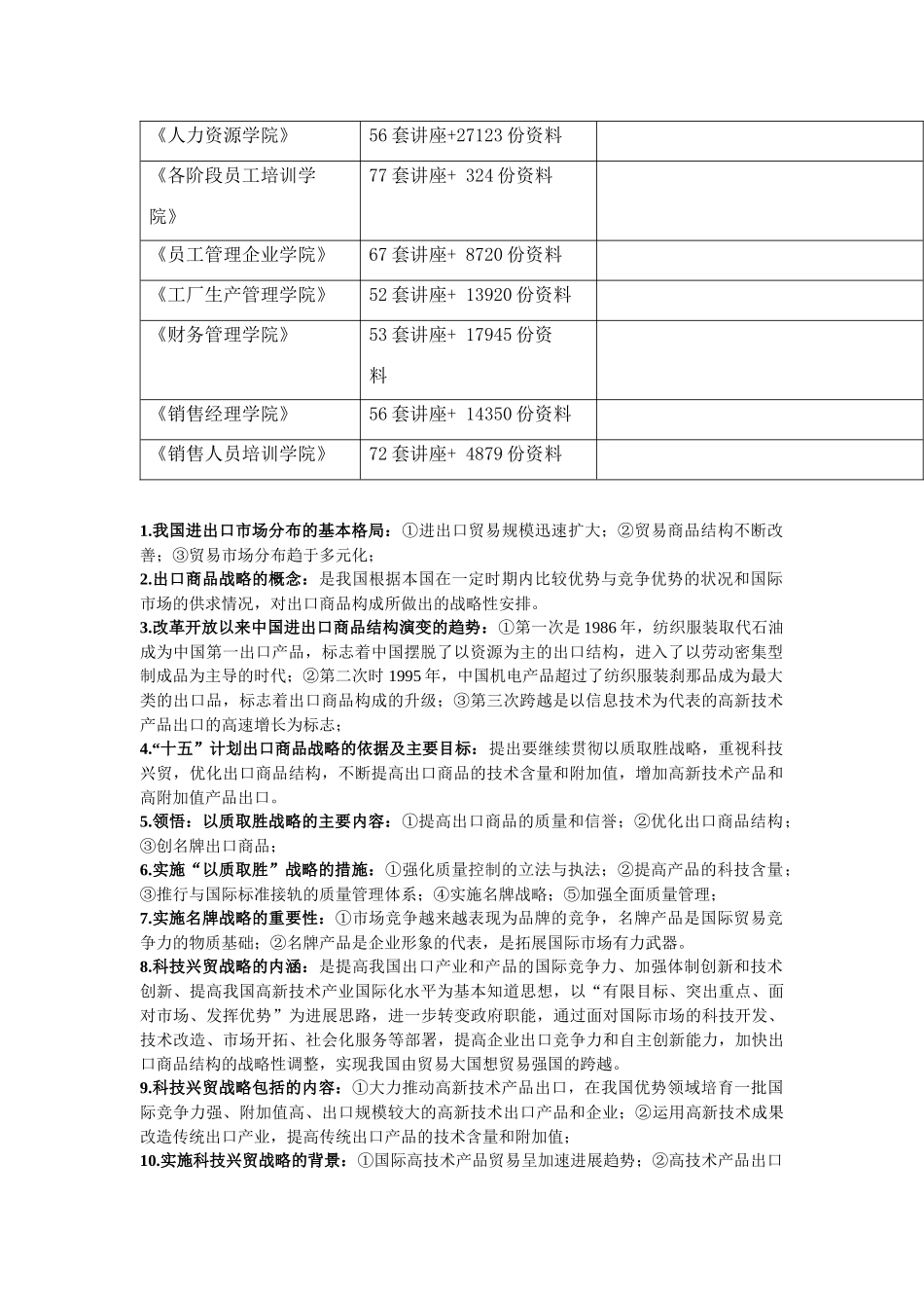 外贸经营与管理复习资料_第2页