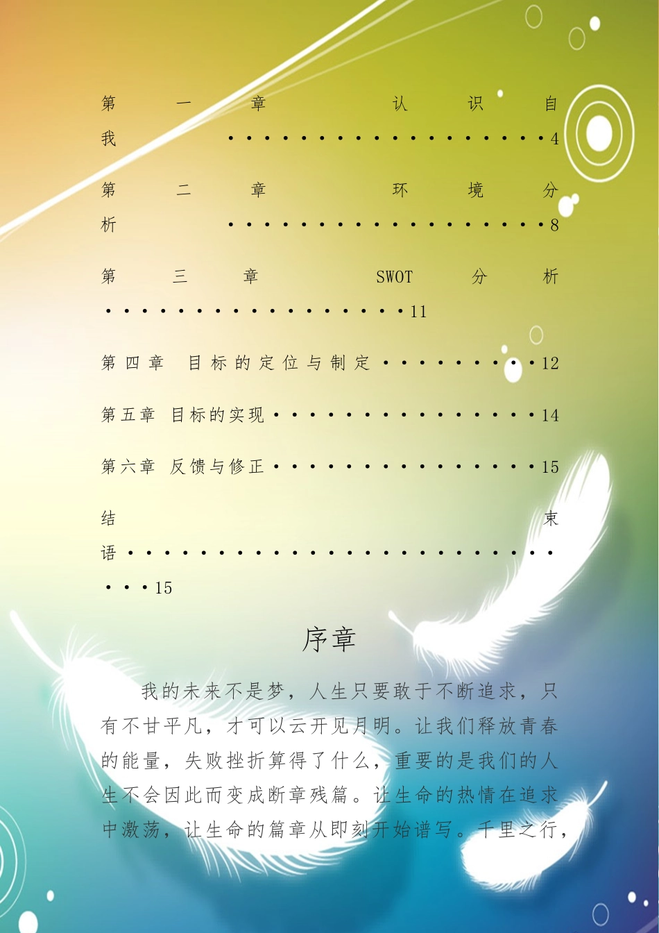 多媒体专业职业生涯规划书六_第2页