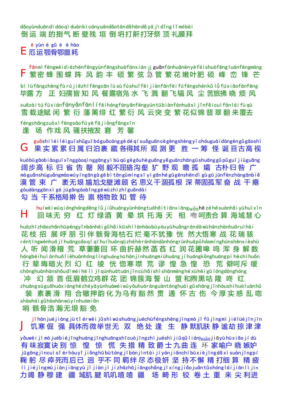 多彩音序生字词_第2页