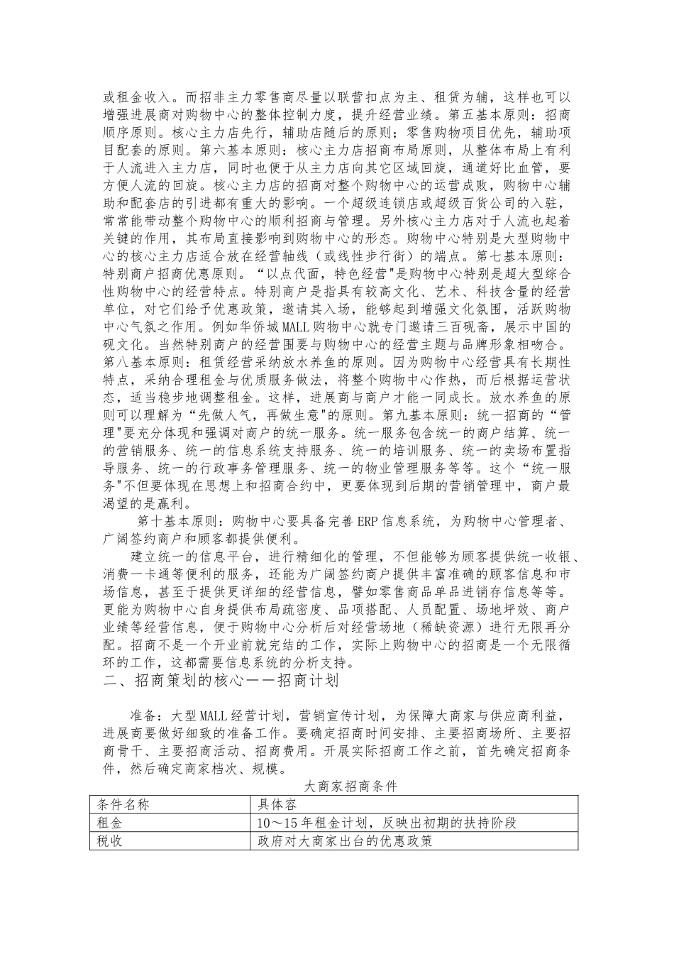 大型Mall招商策划与招商计划方案_第2页